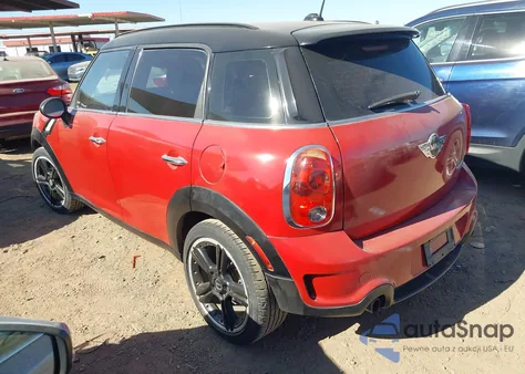 2013 Mini Countryman Cooper S z USA, uszkodzony, nr VIN WMWZC3C57DWP22847